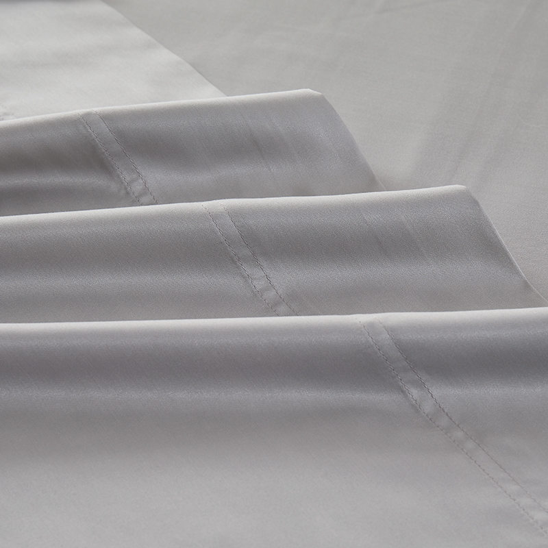 Conjunto de lençóis de algodão egípcio sólido de renda