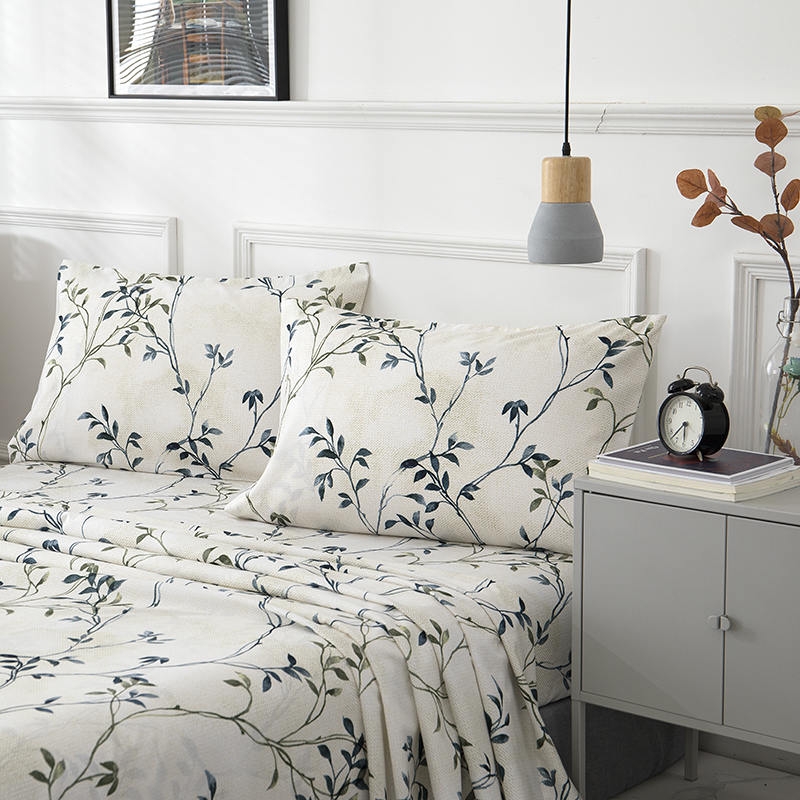 Conjunto completo de folhas de microfibra estampadas