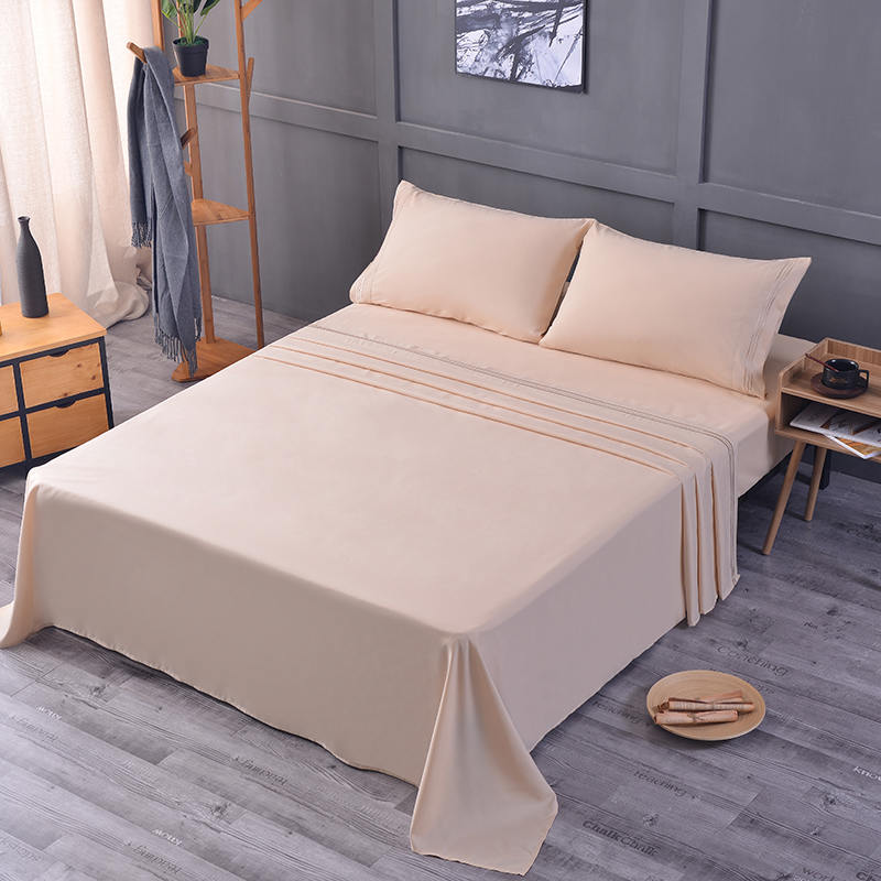 Conjunto de folhas de microfibra escovada macia e resistente a rugas impressas
